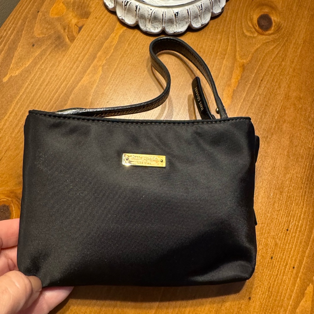 Kate Spade Black Satin Bow Clutch - Picture 4 of 5